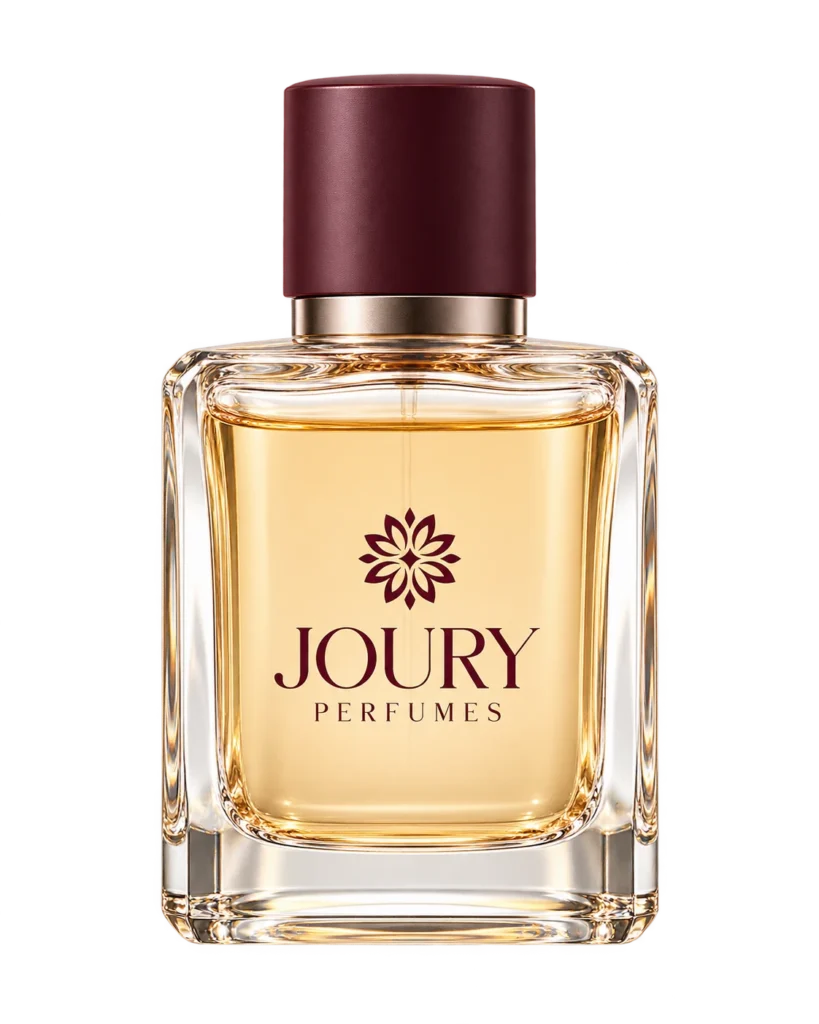 JOURY amber perfume bottle — digital packaging concept